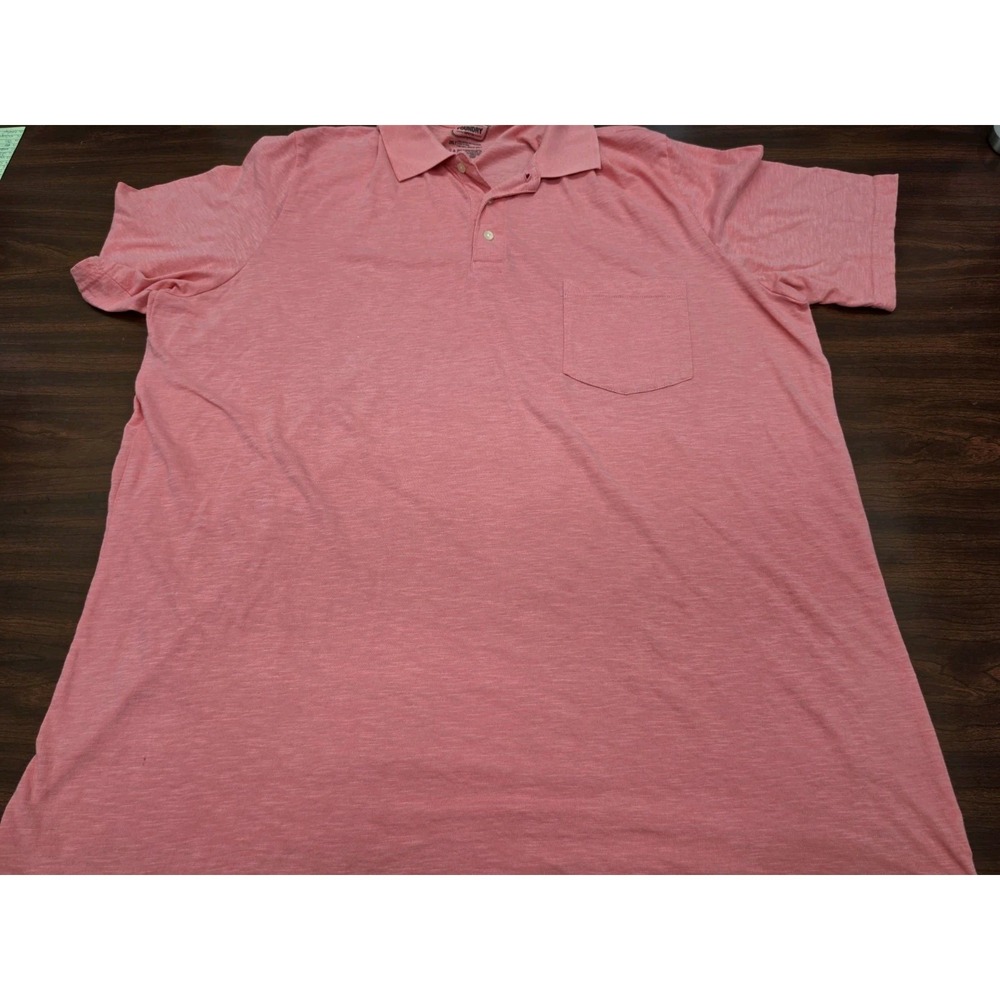 Foundry Supply Co Mens 2XLT Pink Heather Polo Shirt Big Tall Cotton Blend